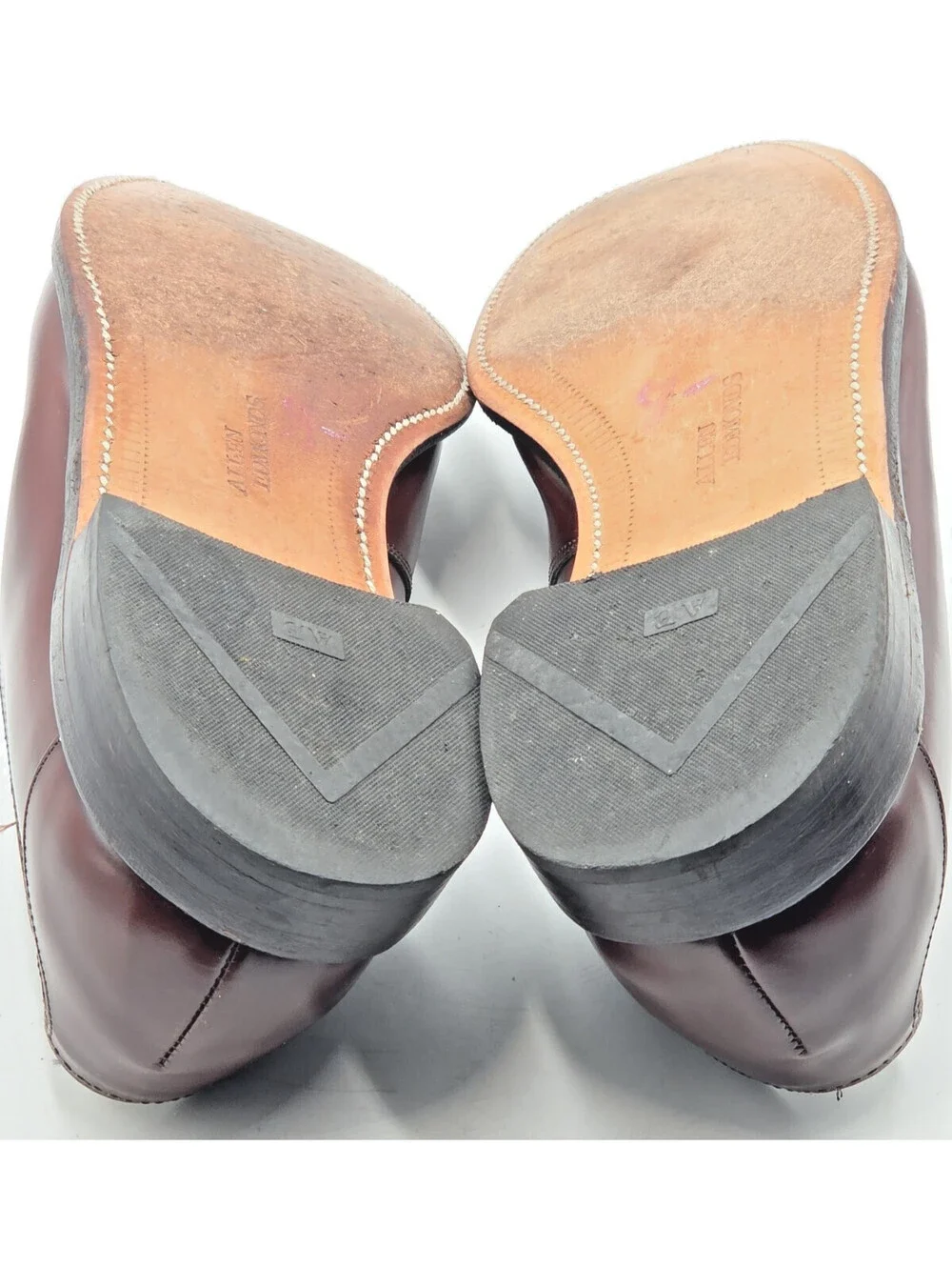 Allen Edmonds Biscayne 8884 11D Burgundy Tassel Loafers Vintage 1980s USA